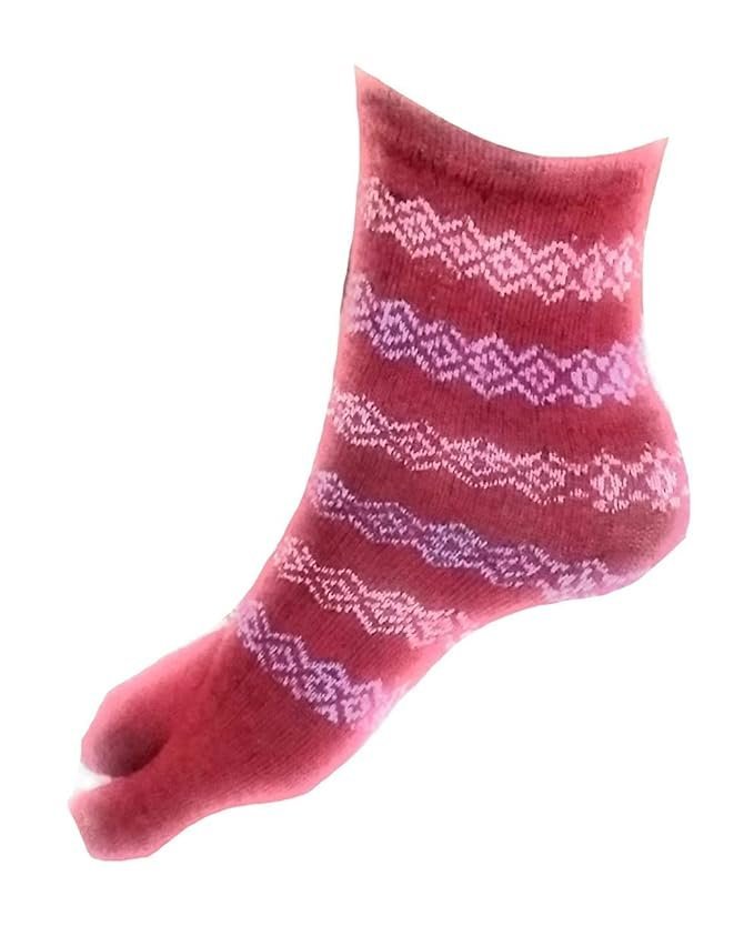 61iRnUCN6gL._SX679_ Women's Printed Ankle Length Double Knit Thumb Cotton Multicolored Socks Combo Random Colours & Design (PACK OF - Image 1
