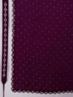 Women's Satin Georgette Siroski Work Saree with Blouse Piece - Image 3